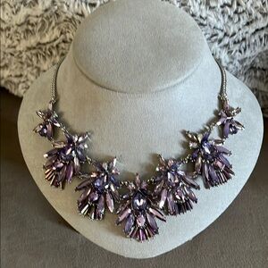 Elegant Purple Statement Necklace